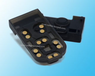 Silicone Keypads with Gold Pill