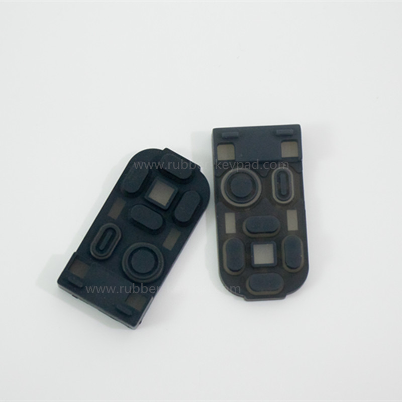 Silicone Keypads with Gold Pill