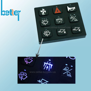 Customize Rubber Silicone Laser Mark Keypad