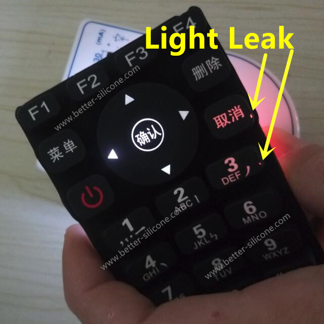 Laser Engraving Silicone Keypad for Backlight Effects