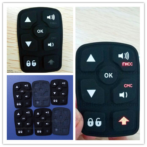 Elastomer Plastic Silicone Rubber Laser Etching Keypad