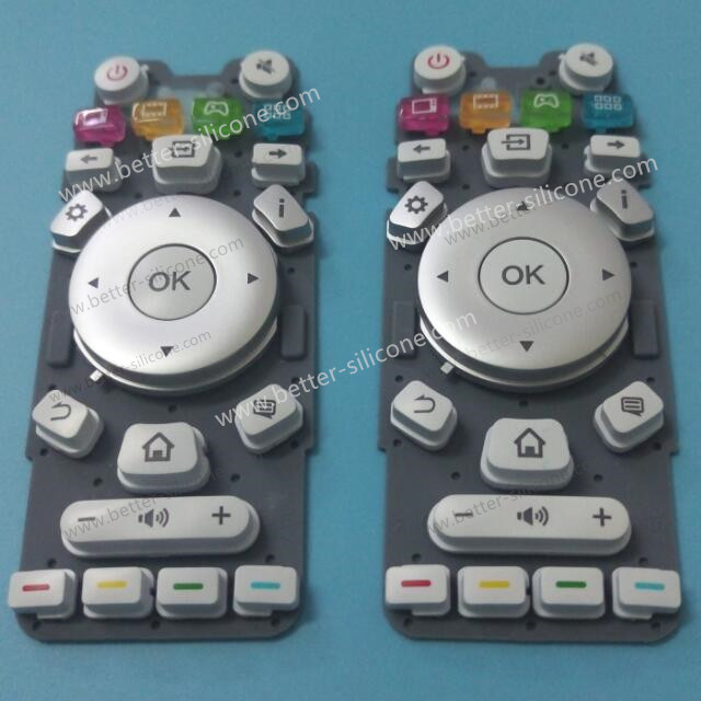Plastic Rubber Keypad for Switch Remote Controller 