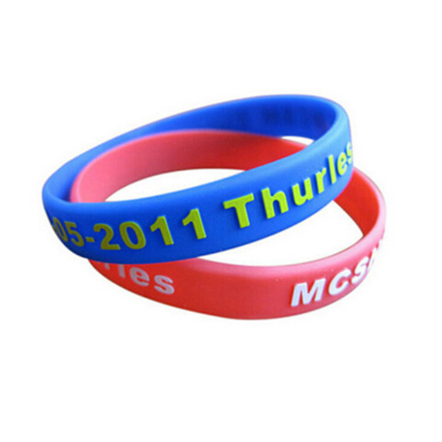 Embossed and Color Epoxy Rubber Band
