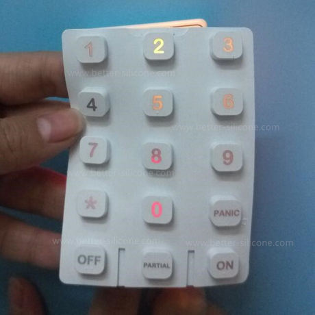 Backlit Keypad with PU Coating