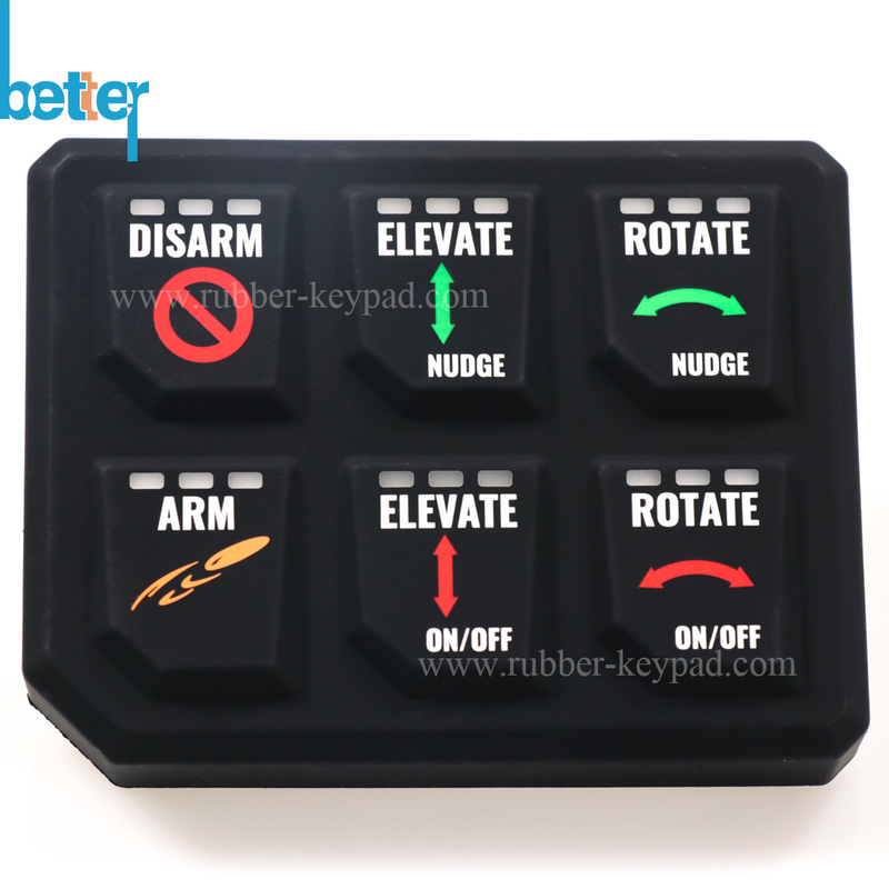 Manufacture Laser Engraving Keypad Silicone Rubber Custom Keyboard